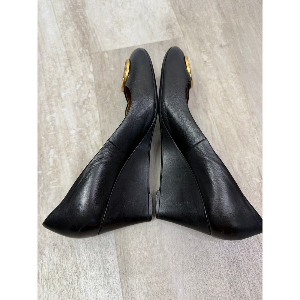 Tory Burch Chelsea wedge pumps Black Size 8 - Picture 4 of 6